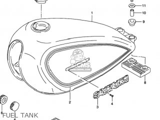 FUEL TANK - GN125E 1997 (V) USA (E03)