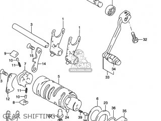 GEAR SHIFTING - GN125E 1997 (V) USA (E03)