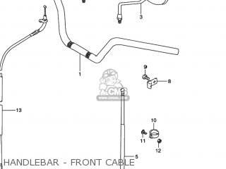 HANDLEBAR - FRONT CABLE - GN125E 1997 (V) USA (E03)