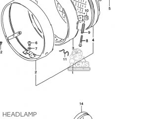 HEADLAMP - GN125E 1997 (V) USA (E03)