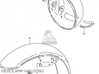 HEADLAMP HOUSING - GN125E 1997 (V) USA (E03)
