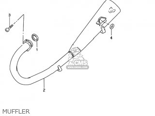 MUFFLER - GN125E 1997 (V) USA (E03)