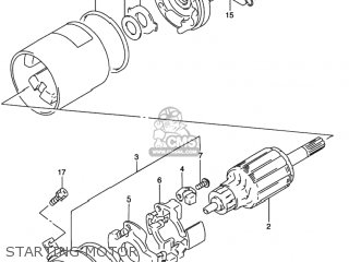 STARTING MOTOR - GN125E 1997 (V) USA (E03)