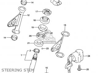 STEERING STEM - GN125E 1997 (V) USA (E03)