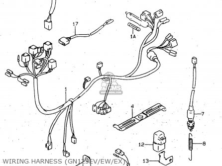 WIRING HARNESS (GN125EV/EW/EX) - GN125E 1998 (W) SINGAPORE (E30)