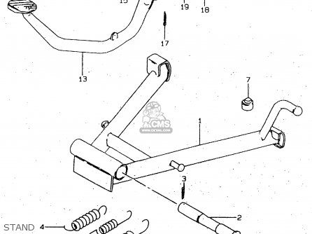 STAND - GN125E 1998 (W) SINGAPORE (E30)