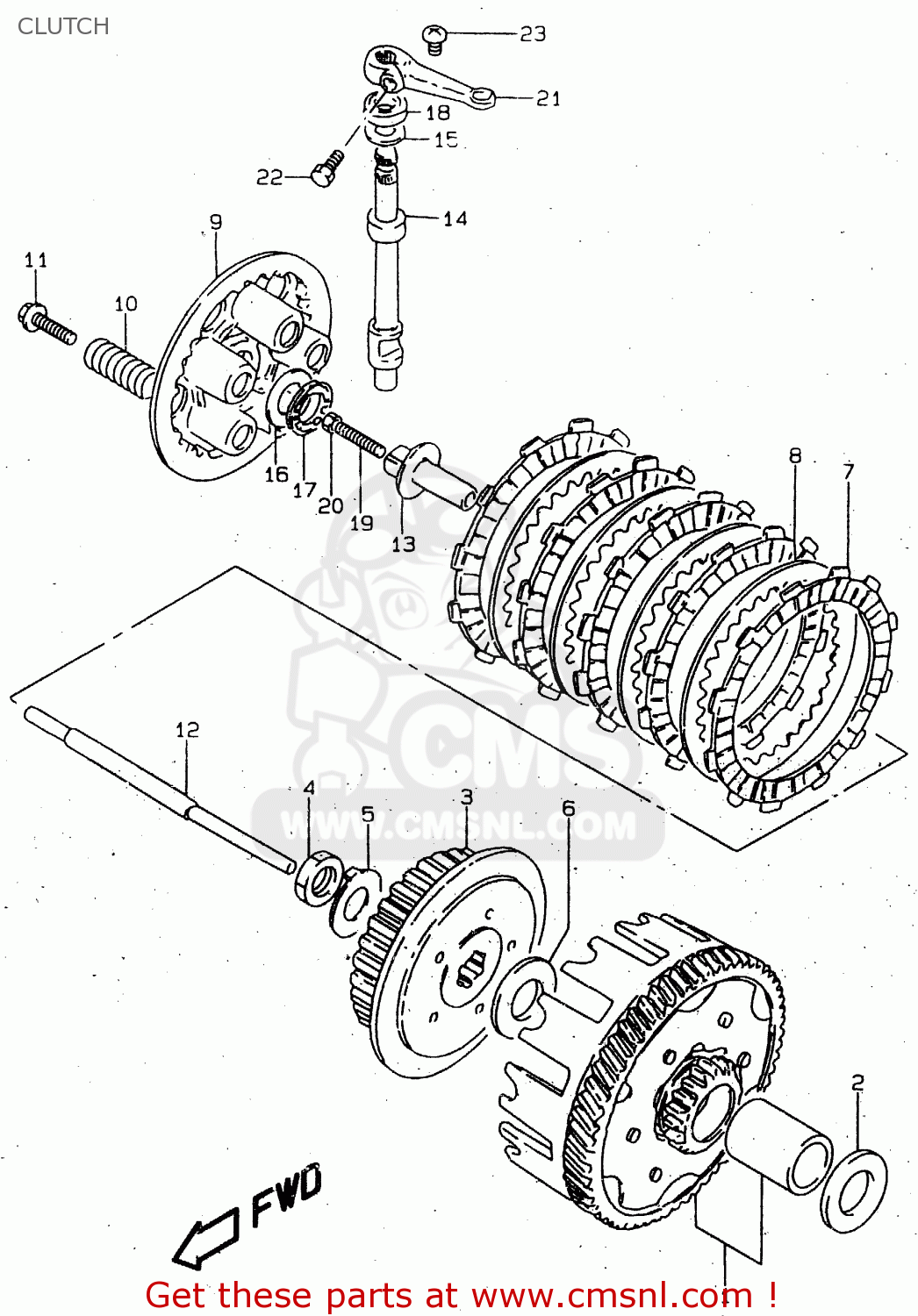 CLUTCH GN125E 1999 (X) SINGAPORE (E30)