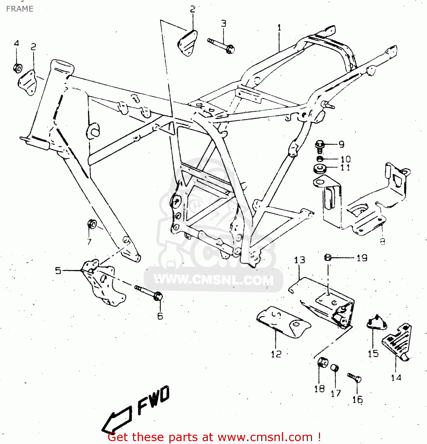 FRAME GN125U 1997 (V) GERMANY (E22)