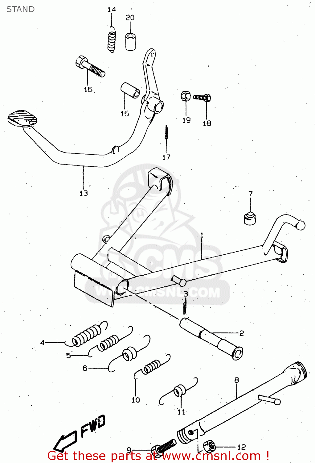 STAND GN125U 1997 (V) GERMANY (E22)