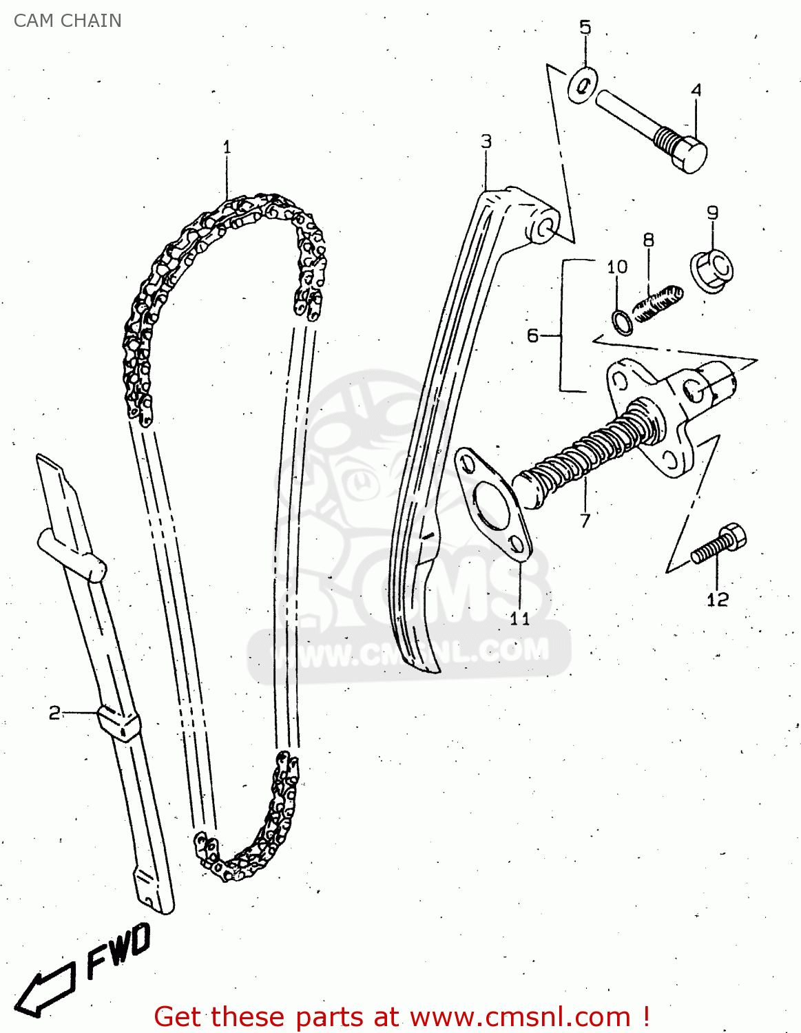 CAM CHAIN GN125U 1997 (V) GERMANY (E22)