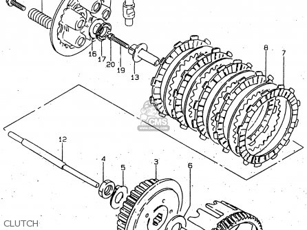 CLUTCH - GN125U 1997 (V) GERMANY (E22)