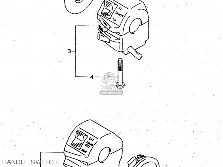 HANDLE SWITCH - GN125U 1997 (V) GERMANY (E22)