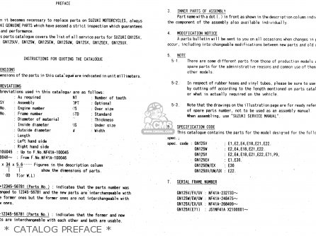 suzuki gn125u 1997 v germany e22catalog preface_mediumsue0349prefac_6ee0