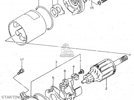 STARTING MOTOR - GN125U 1998 (W) GERMANY (E22)