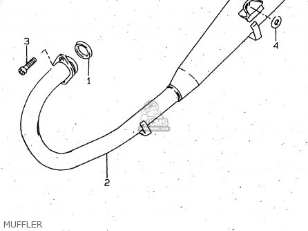 MUFFLER - GN125U 1999 (X) GERMANY (E22)