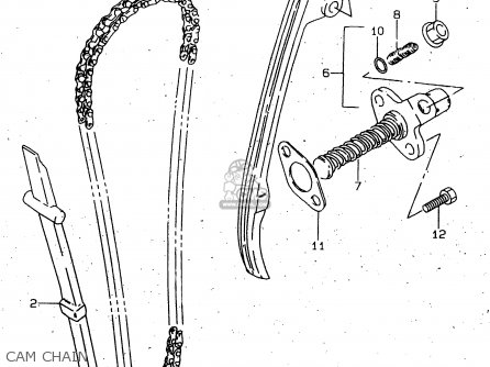 CAM CHAIN - GN125U 1999 (X) GERMANY (E22)