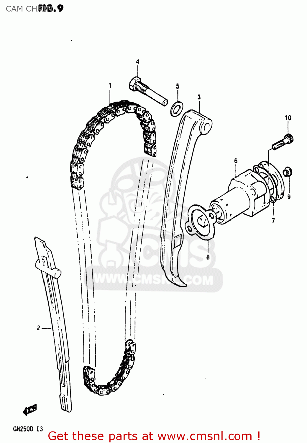 CAM CHAIN GN250 1982 (Z) USA (E03)