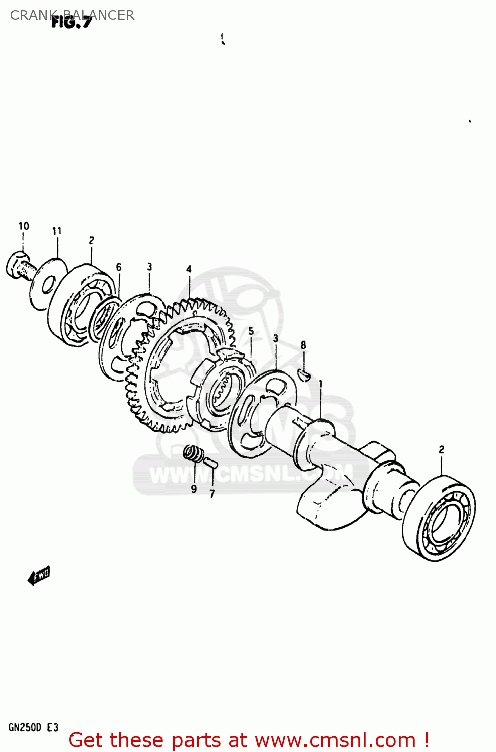 CRANK BALANCER GN250 1982 (Z) USA (E03)
