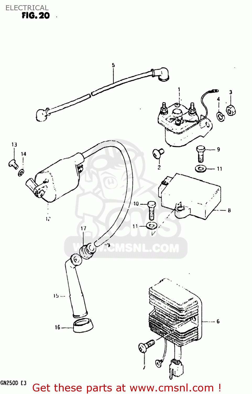 ELECTRICAL GN250 1982 (Z) USA (E03)