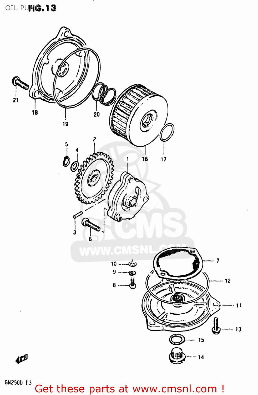 OIL PUMP GN250 1982 (Z) USA (E03)