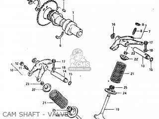 CAM SHAFT - VALVE - GN250 1982 (Z) USA (E03)