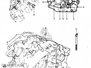 CRANKCASE - GN250 1982 (Z) USA (E03)