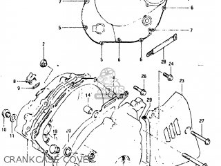 CRANKCASE COVER - GN250 1982 (Z) USA (E03)