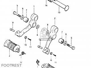 FOOTREST - GN250 1982 (Z) USA (E03)
