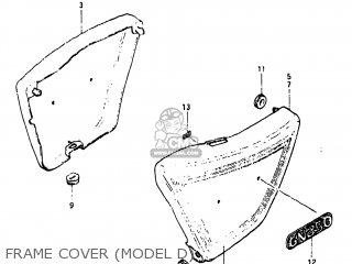 FRAME COVER (MODEL D) - GN250 1982 (Z) USA (E03)