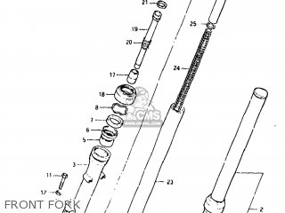 FRONT FORK - GN250 1982 (Z) USA (E03)