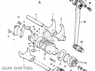 GEAR SHIFTING - GN250 1982 (Z) USA (E03)