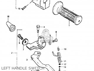 LEFT HANDLE SWITCH - GN250 1982 (Z) USA (E03)