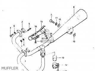 MUFFLER - GN250 1982 (Z) USA (E03)