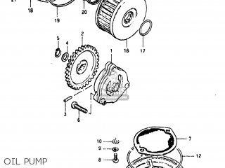 OIL PUMP - GN250 1982 (Z) USA (E03)