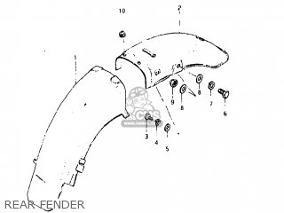 REAR FENDER - GN250 1982 (Z) USA (E03)