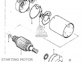 STARTING MOTOR - GN250 1982 (Z) USA (E03)