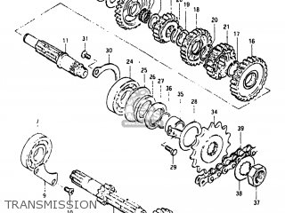 TRANSMISSION - GN250 1982 (Z) USA (E03)