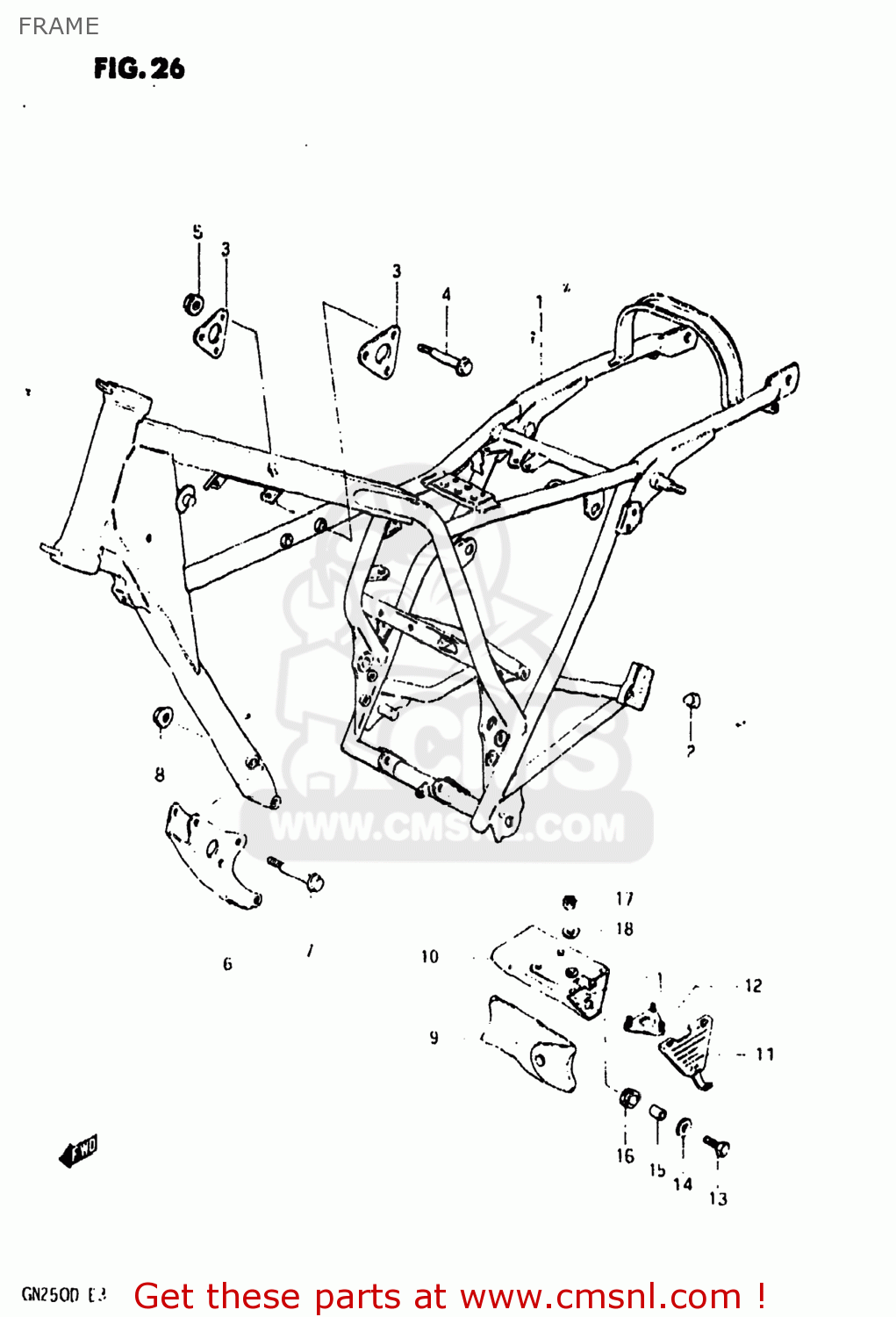 FRAME GN250 1983 (D) USA (E03)