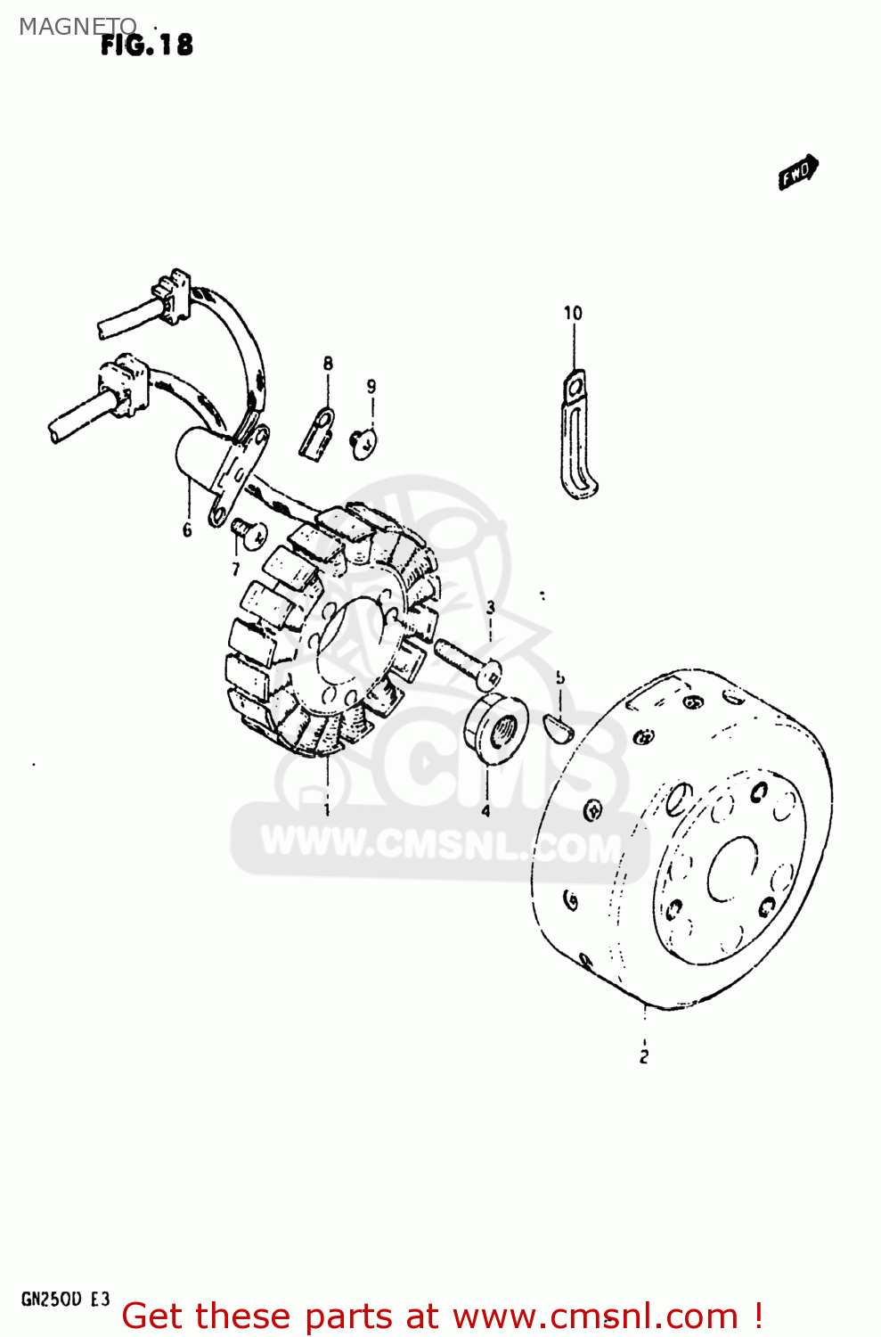 MAGNETO GN250 1983 (D) USA (E03)