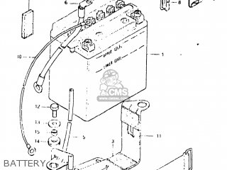 BATTERY - GN250 1983 (D) USA (E03)