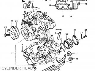 CYLINDER HEAD - GN250 1983 (D) USA (E03)