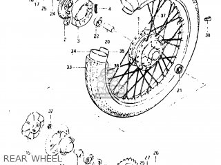 REAR WHEEL - GN250 1983 (D) USA (E03)