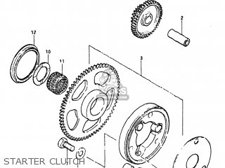 STARTER CLUTCH - GN250 1983 (D) USA (E03)