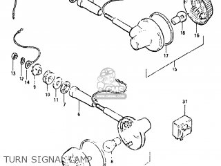 TURN SIGNAL LAMP - GN250 1983 (D) USA (E03)