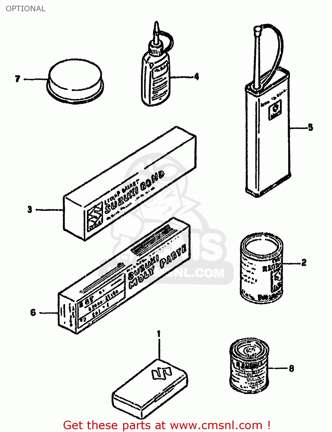 OPTIONAL GN250 1985 (F) (E02 E22 E24 E39 E95)