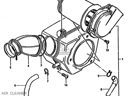 AIR CLEANER - GN250 1985 (F) (E02 E22 E24 E39 E95)