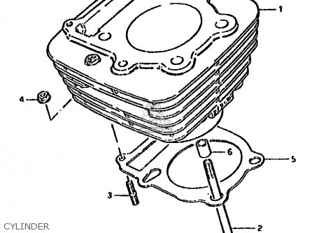 CYLINDER - GN250 1985 (F) (E02 E22 E24 E39 E95)