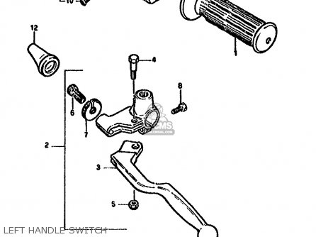 LEFT HANDLE SWITCH - GN250 1985 (F) (E02 E22 E24 E39 E95)