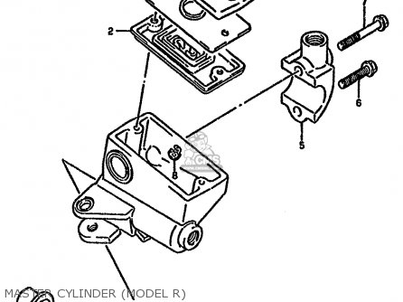 MASTER CYLINDER (MODEL R) - GN250 1988 (J) (E2 E22 E24 E39 E53)