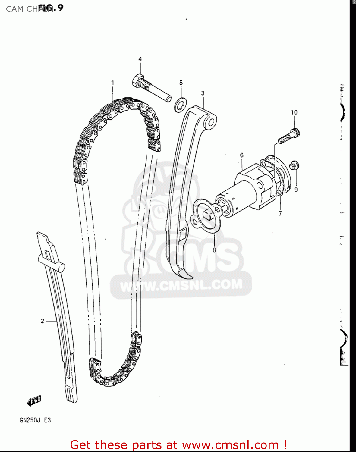 CAM CHAIN GN250 1988 (J) USA (E03)